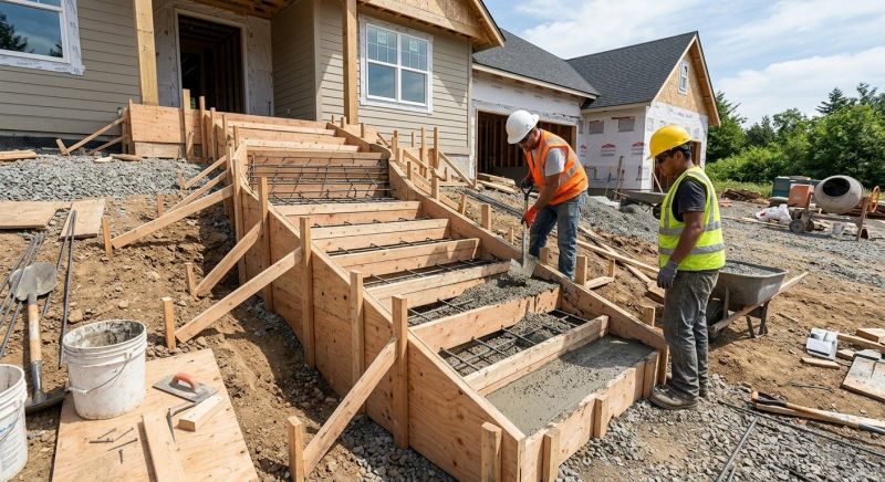 Concrete Stairway Installation in Fort Collins, CO